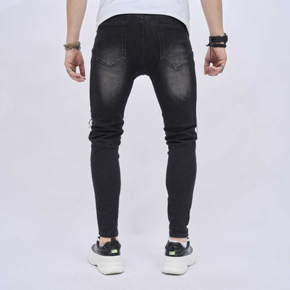 Men's Ripped Slim Stretch Jeans