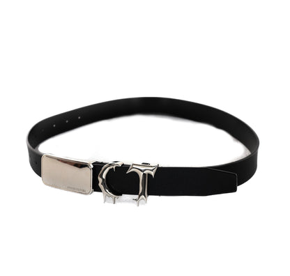 Pioneer Three-dimensional Metal Belt Irregular Stitching Design Trendy Belt Men And Women