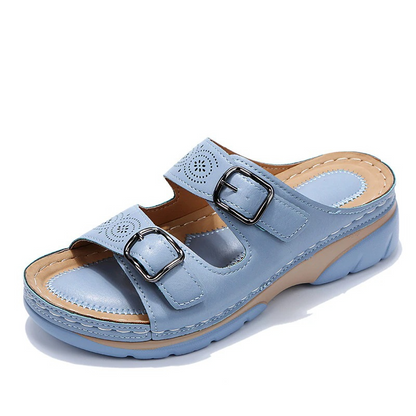 Liv™ - Orthopedische leren sandalen