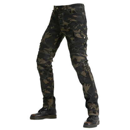 Outdoor Motorcycle Stretch Camouflage Motorcycle Jeans