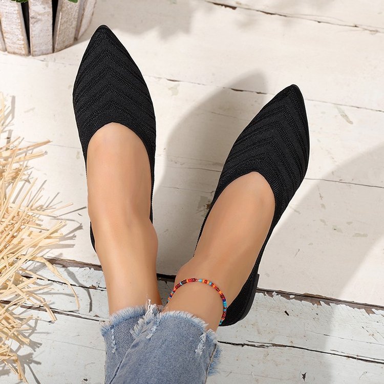 Women's Comfortable Low-cut Square Toe Flat Shoes