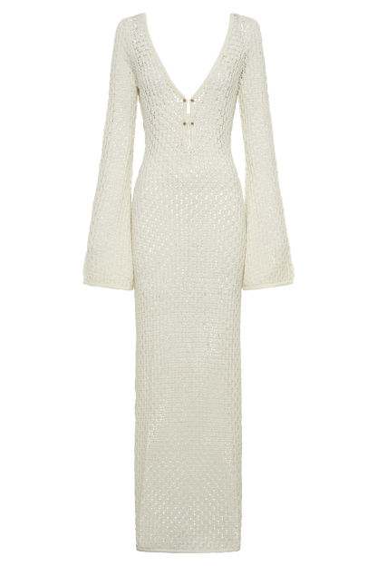 Dionne™ | Elegante witte jurk