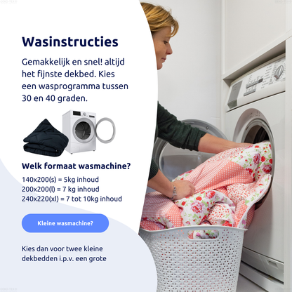 Easydeken™ het hele jaar door wasbaar dekbed 1+1 GRATIS