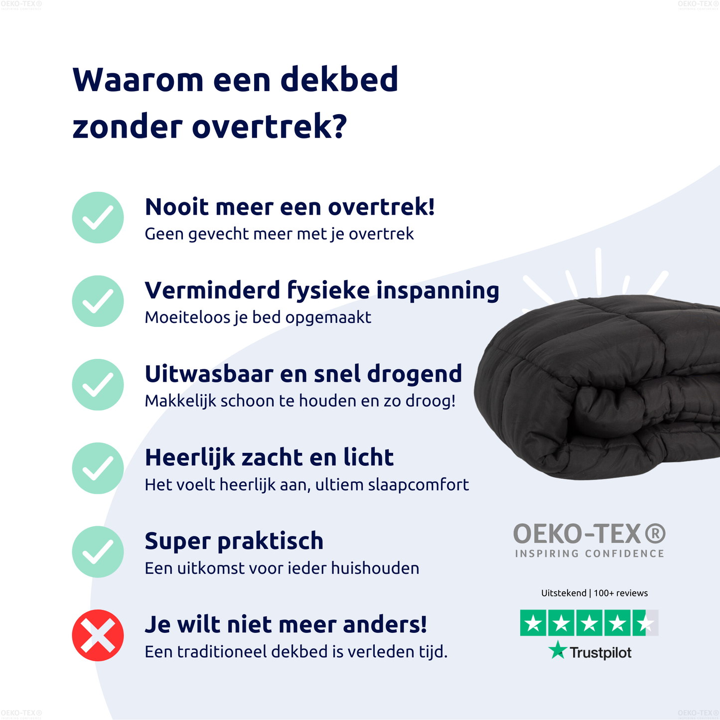 Easydeken™ het hele jaar door wasbaar dekbed 1+1 GRATIS