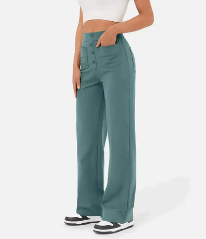 Floor | High-waisted elastische casual broek