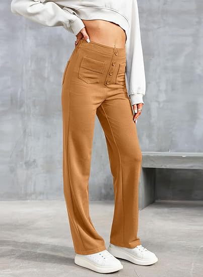 Floor | High-waisted elastische casual broek