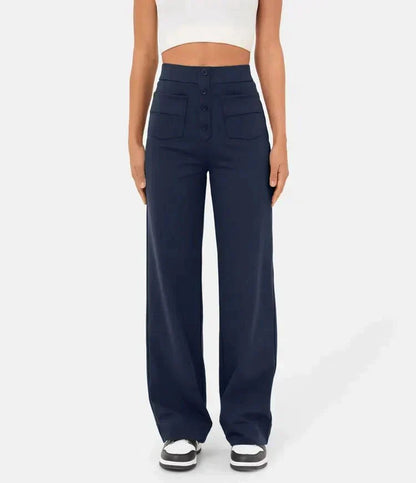 Floor | High-waisted elastische casual broek